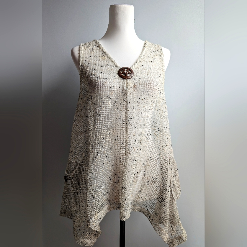 Katkus Crochet Mesh Top Size M